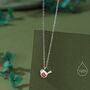 Sterling Silver Tiny Little Robin Bird Pendant Necklace, thumbnail 1 of 12
