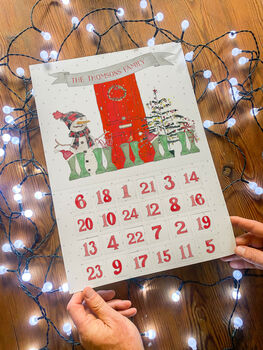 Welly Boot Advent Calendar And Print, 2 of 4