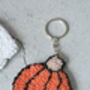 Spooky Punch Needle Keyring And Bag Tag, thumbnail 4 of 7