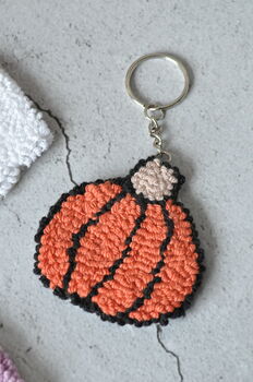 Spooky Punch Needle Keyring And Bag Tag, 6 of 10