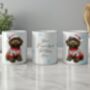 Personalised Chocolate Cockapoo In Christmas Jumper Mug, thumbnail 2 of 2