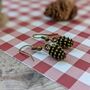 Cosy Pine Cone Earrings, thumbnail 6 of 7