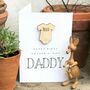 Happy First Fathers Day Wooden Trinket Card, thumbnail 2 of 3