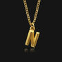 Initial Letter Pendant Necklace, 18k Gold Plated, thumbnail 2 of 7