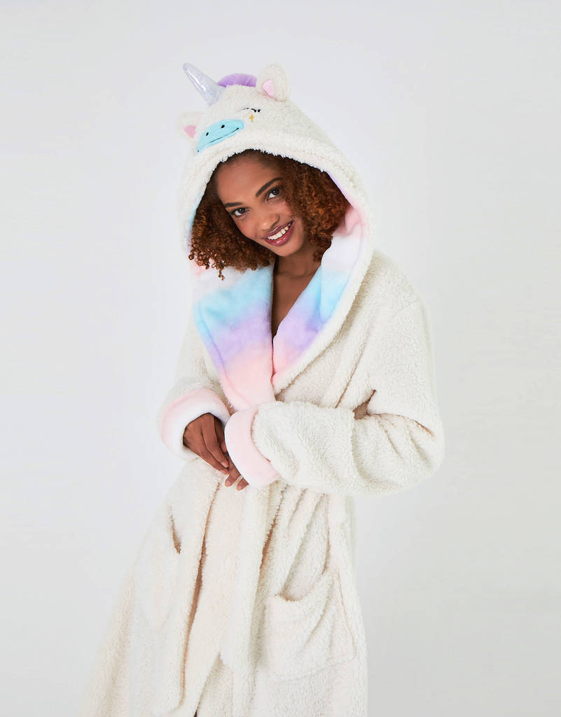 Unicorn Dreams Dressing Gown By Chelsea Peers NYC | notonthehighstreet.com