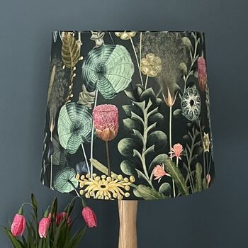 Hester Dark Forest Green Floral Empire Lampshade, 10 of 10