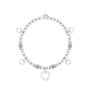 Happy 40th Birthday Hearts Charm Bracelet In Flower Box, thumbnail 3 of 4