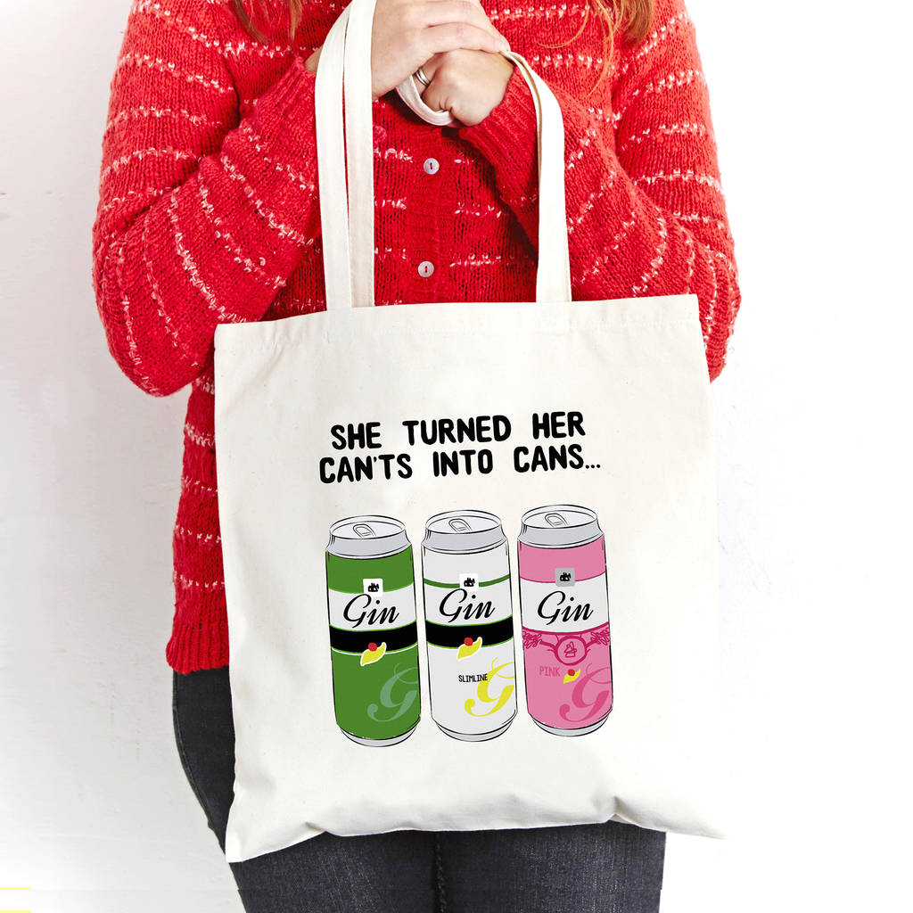 Funny Motivational Gin Tote Bag By Of Life And Lemons 6332