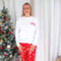 Family Christmas 'Believes' Personalised Pyjamas Available In Red And Green, thumbnail 7 of 12