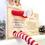 Personalised Christmas Elf Arrival Postcard, thumbnail 4 of 4