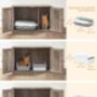 Hidden Cat Litter Box Enclosure Cabinet, thumbnail 7 of 8