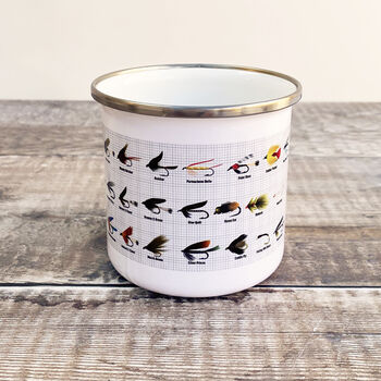 Fly Fishing Enamel Mug, 3 of 4