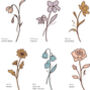 Personalised Birth Flower Musical Wall Hanging, thumbnail 9 of 9