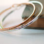 And A New Chapter Begins Slim Brass Bangle, thumbnail 4 of 12