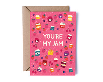 Sweet You're My Jam' Valentines Day Card, 2 of 4