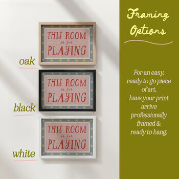 This Room Is For Playing Kid's Playroom Or Bedroom Print, 5 of 11