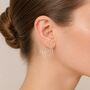 Spiral Hoop Circle Earrings, thumbnail 2 of 4