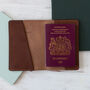 Personalised Leather Passport Cover And Luggage Label, thumbnail 12 of 12