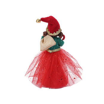 Christmas Elf Light Up Tree Topper Decoration, 4 of 7