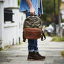 Personalised Camo And Leather Backpack, thumbnail 2 of 5