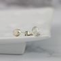 Gemstone And Sterling Silver Stud Earrings, thumbnail 5 of 12