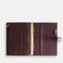 Vegan Leather A5 Ring Binder Planner | Chocolate Burgundy, thumbnail 4 of 7