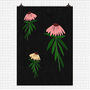 Illustrated Floral Poster 'Echinacea Blackboard', thumbnail 2 of 3