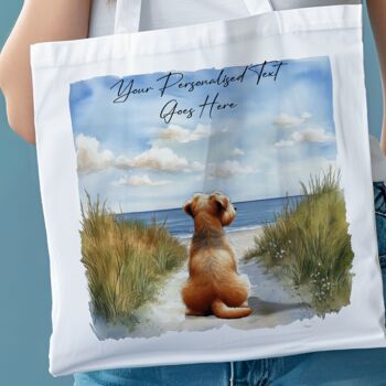 Personalised Norfolk Terrier Dog Beach Walk Collection, 7 of 8