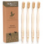 Set Of Four Adult Bamboo Toothbrushes, thumbnail 1 of 11