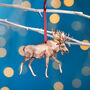 Moose Christmas Tree Decoration, thumbnail 1 of 4