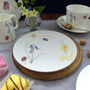 Fine Bone China Bee And Spring Flowers Cake Plate, thumbnail 5 of 12