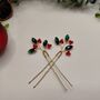 Handmade Festive Hair Pins Set Of Two, thumbnail 9 of 12