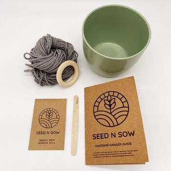 Make Your Own Macrame Plant Hanger Seed Kit, 3 of 5