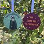 The Traitors Inspired Double Sided Christmas Decoration, thumbnail 4 of 4