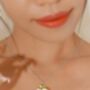 White Lily Of The Valley Dangle Necklace Base Metal Stainless Steel, thumbnail 3 of 9