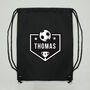 Personalised Football Black Kit Bag, thumbnail 6 of 9