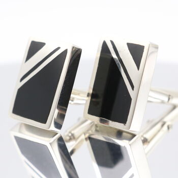 Art Deco Cufflinks | Sterling Silver, 5 of 7