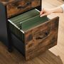 Industrial Brown File Cabinet With Two Drawers, thumbnail 5 of 7