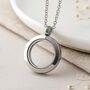 Stainless Steel Crushed Opal Living Locket, thumbnail 3 of 9