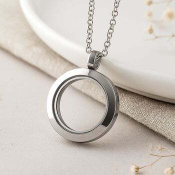 Stainless Steel Crushed Opal Living Locket, 3 of 9