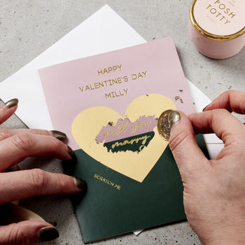 Personalised Valentine's Day Scratch Card, 4 of 5