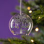 Personalised Birthstone Family Tree Glass Dome Bauble, thumbnail 1 of 4