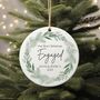 Personalised Christmas Engaged Bauble Ornament, thumbnail 1 of 2