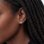 Sterling Silver Blue Topaz Stud Earrings – 5mm, thumbnail 2 of 8