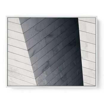 Geometric Grey Architecture Canvas Art Print, 2 of 2