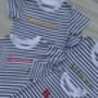 Personalised Classic Striped Breton Embroidered T Shirt, thumbnail 3 of 7