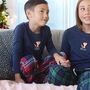 Personalised Embroidered Christmas Nordic Fox Pyjamas, thumbnail 3 of 12