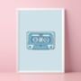 Taylor Swift 1989 Inspired Cassette Print, thumbnail 1 of 5