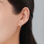Sterling Silver Cobra Snake Hoops, thumbnail 2 of 10