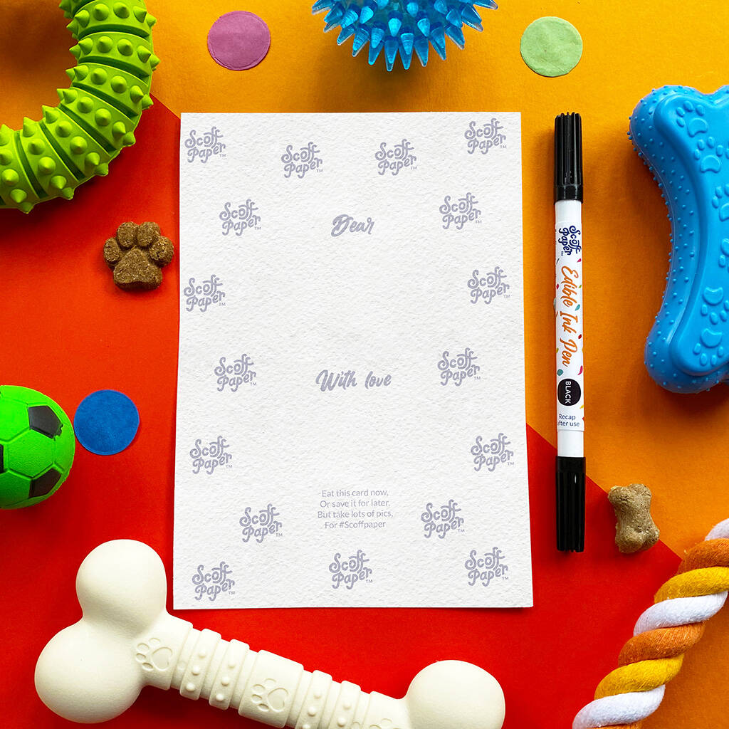 Happy Gotcha Day Edible Card For Dogs By Scoff Paper 